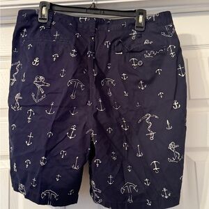 Nautica Navy Anchor Print Men's Shorts